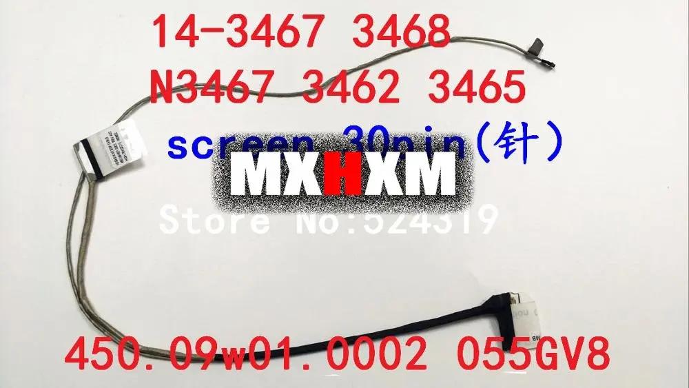 MXHXM  Original  Laptop LCD Cable for DELL 14-3467 3468 N3467 3462 3465 450.09w01.0002 055GV8 LVDS LED cable